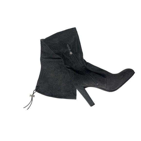Sam Edelman Kent Charcoal Grey Suede Over-The-Knee Boots - Picture 7 of 7